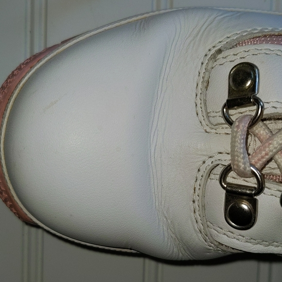 Timberland Girls Size US 2.5 White Pink Boots - Picture 7 of 12